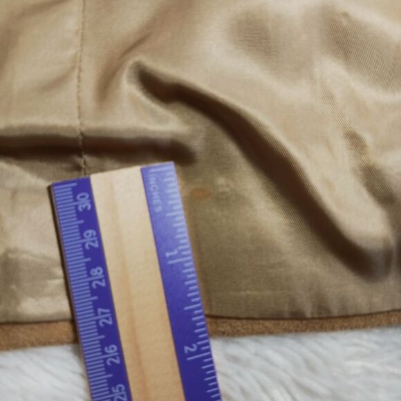 Doncaster 2 Button Blazer Jacket Sport Coat Ultra Suede Tan/ Cream Men's Medium - Picture 9 of 14